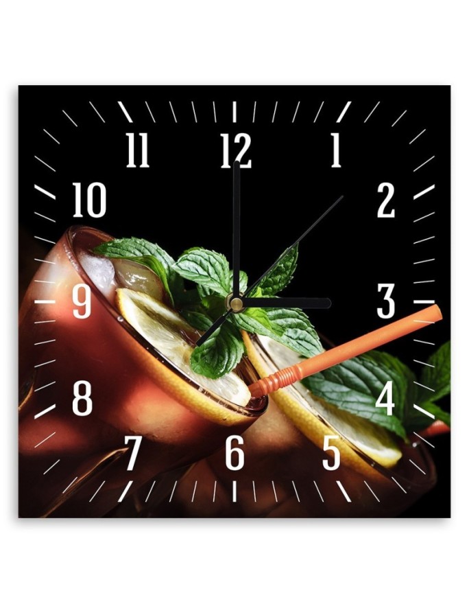 Wall clock Cuba libre cocktail