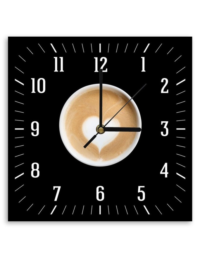 Wall clock - Coffee with a heart | FEEBY