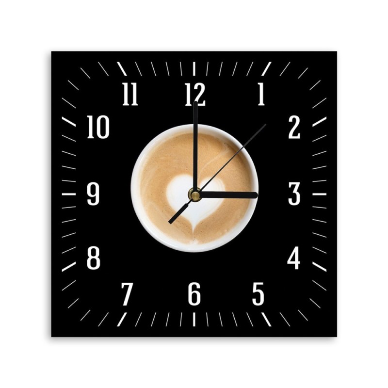 Wall clock - Coffee with a heart | FEEBY