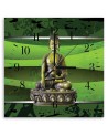 Wall clock - Buddha among the greenery | FEEBY