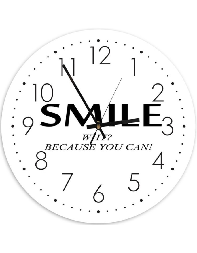Wall clock Smile all round