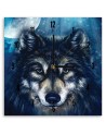 Wall clock - The wolf and the moon | FEEBY