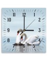 Wall clock - Family of swans | FEEBY