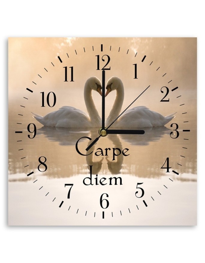 Wall clock - Swans in love | FEEBY
