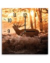 Wall clock - Deer in the sunshine | FEEBY