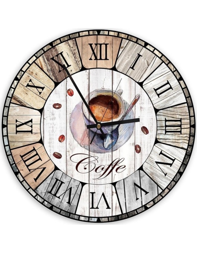 Wall clock - Coffee in a cup | FEEBY
