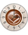Wall clock - Heart and coffee | FEEBY