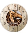 Wall clock - Coffee with cinnamon | FEEBY