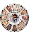 Wall clock - Cup of hot coffee | FEEBY
