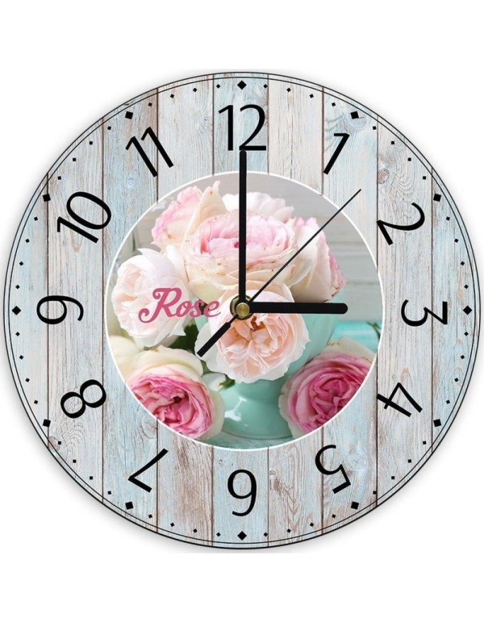 Wall clock Roses