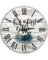 Wall clock - Coffee first | FEEBY