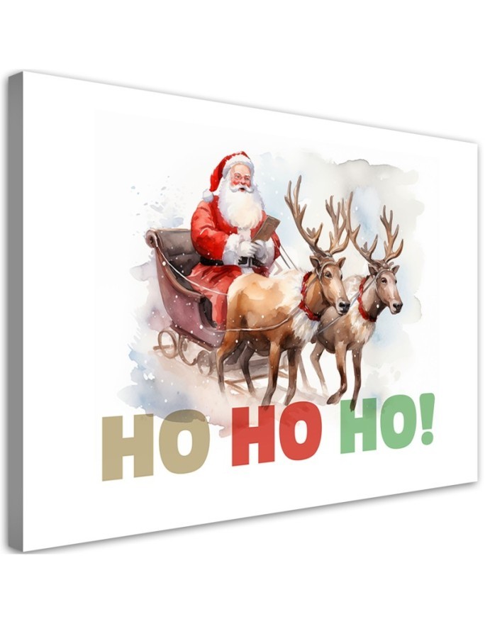 Christmas picture - Father Christmas on a sleigh | FEEBY