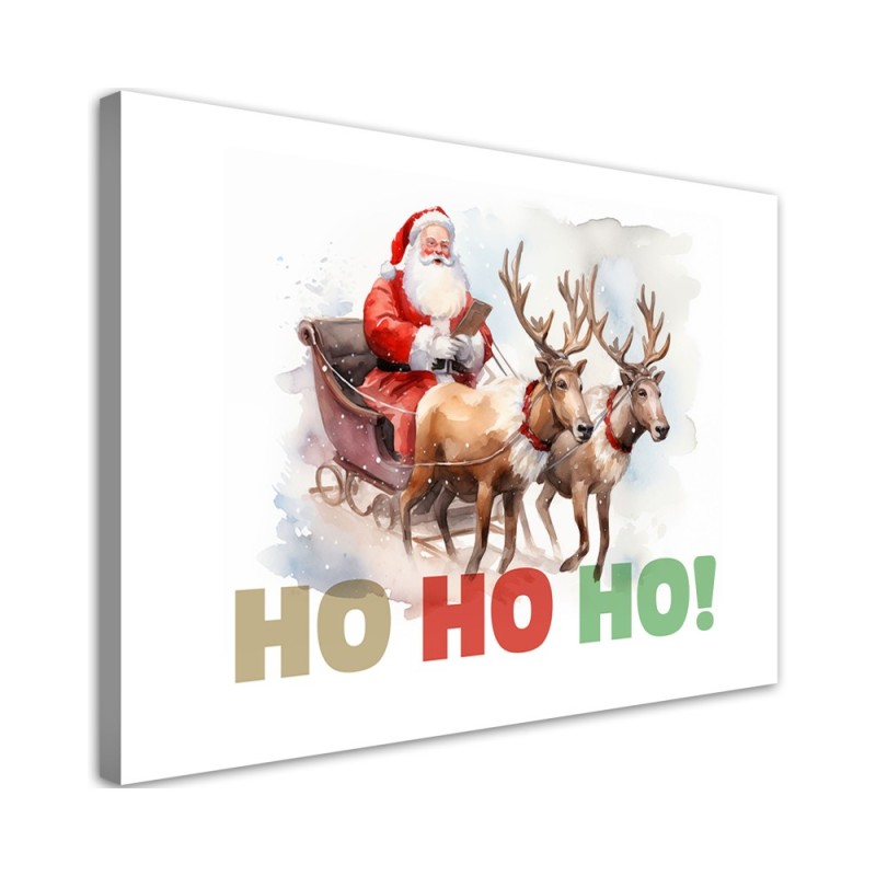 Christmas picture - Father Christmas on a sleigh | FEEBY