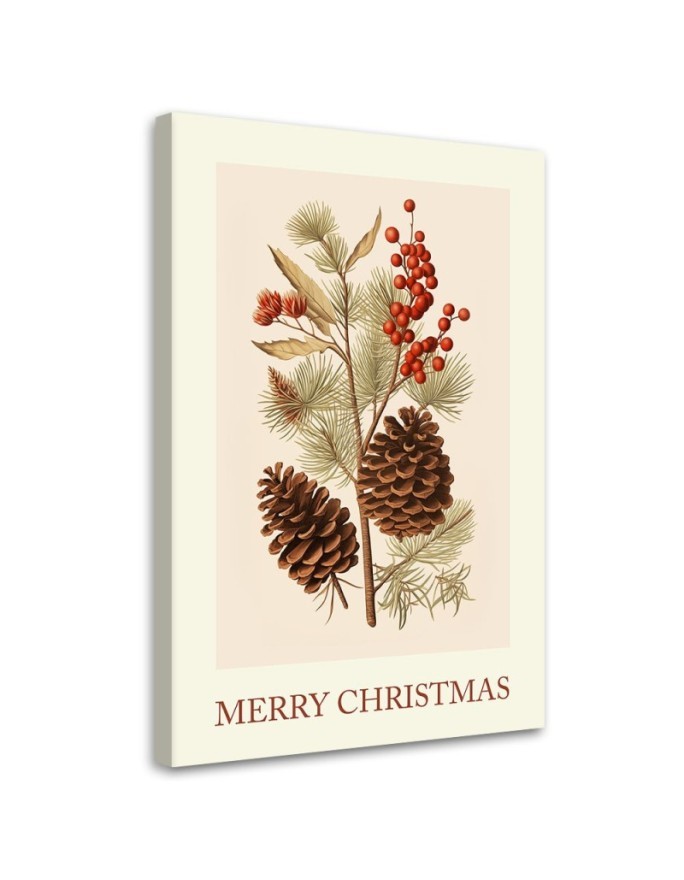 Christmas canvas painting - Merry Christmas sign | FEEBY