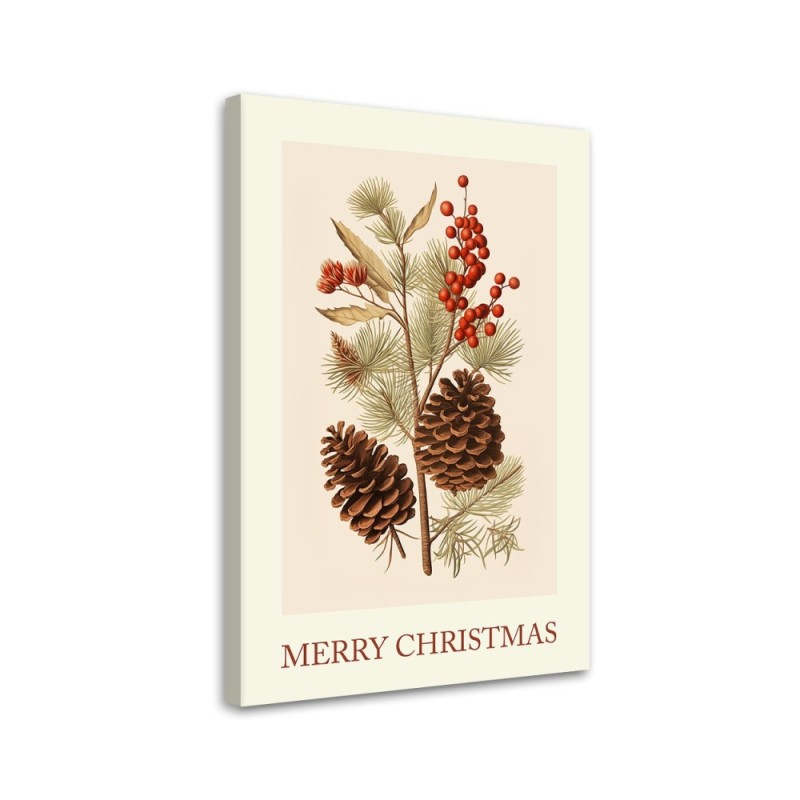 Christmas canvas painting - Merry Christmas sign | FEEBY