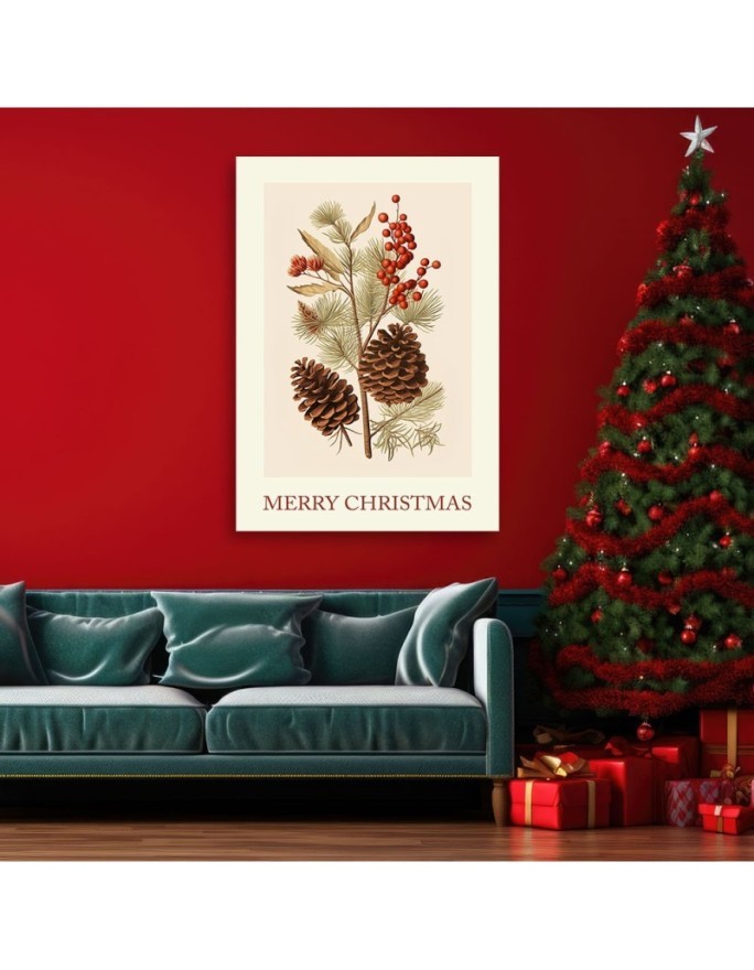 Christmas canvas painting - Merry Christmas sign | FEEBY