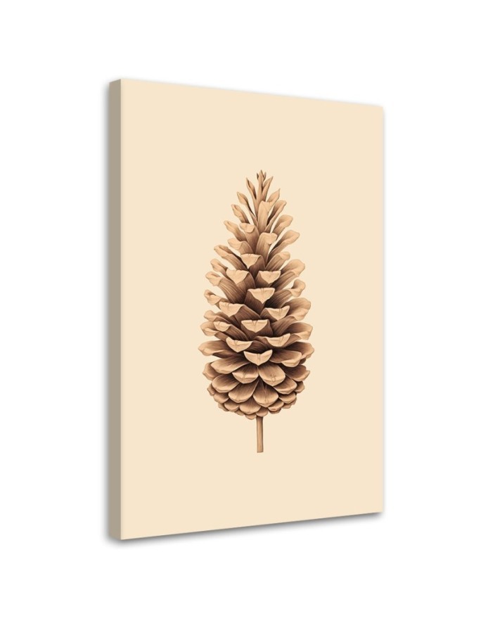 Christmas canvas art on canvas - Pinecone | FEEBY