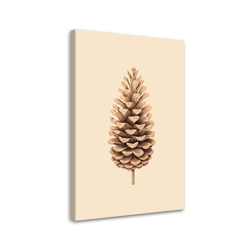 Christmas canvas art on canvas - Pinecone | FEEBY