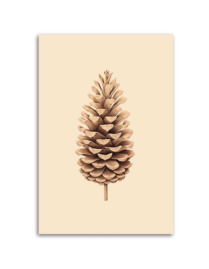 Christmas canvas art on canvas - Pinecone | FEEBY