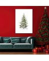 Christmas canvas art for wall - Christmas tree | FEEBY