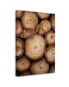 Stylish Christmas canvas art - Woodpile | FEEBY