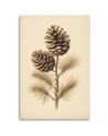 Fashionable Christmas canvas art - Pinecones | FEEBY