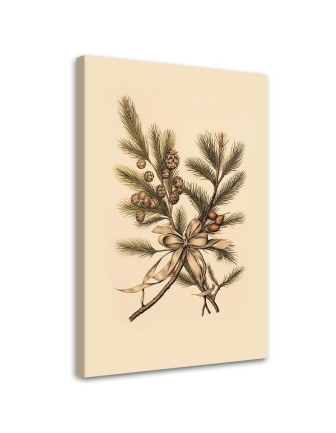 Christmas canvas art - Christmas branches | FEEBY