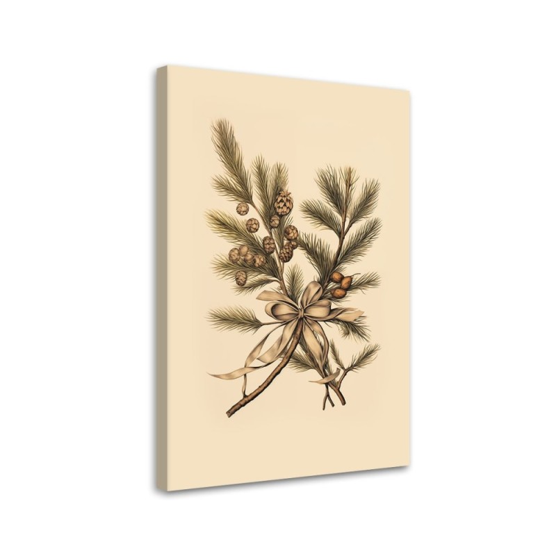 Christmas canvas art - Christmas branches | FEEBY