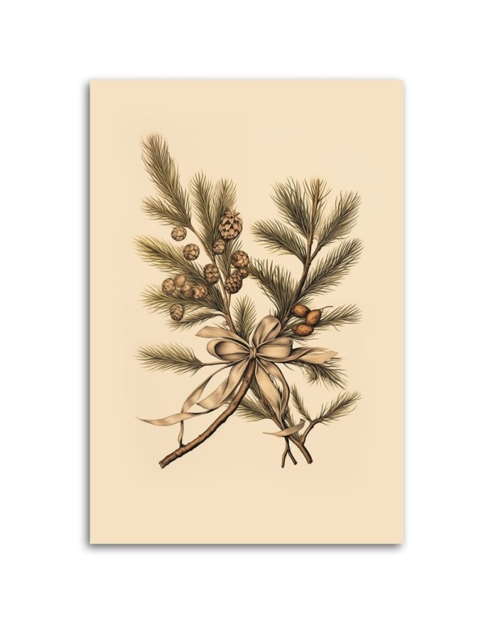 Christmas canvas art - Christmas branches | FEEBY