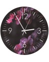 Wall clock - A branch with leaves, macro - Doreen Albrecht | FEEBY