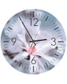 Wall clock - White Magnolia - Doreen Albrecht | FEEBY