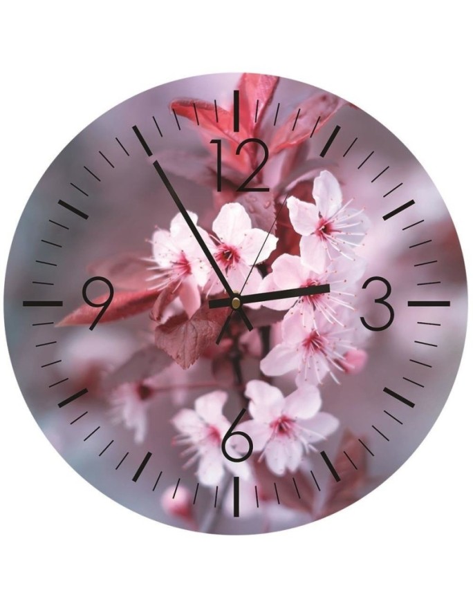 Wall clock Plum blossoms -...