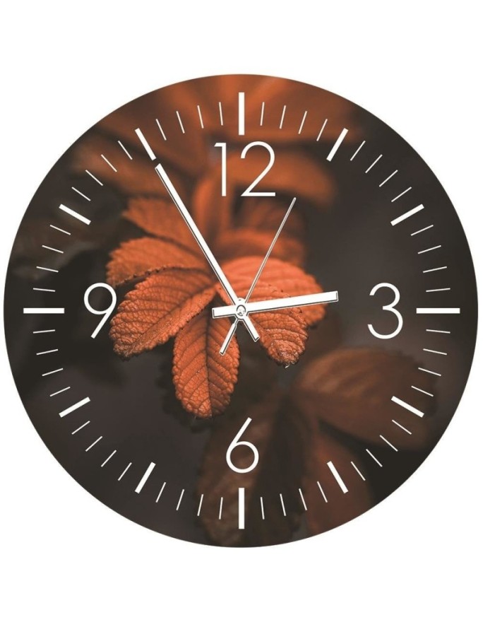 Wall clock Autumn leaves -...