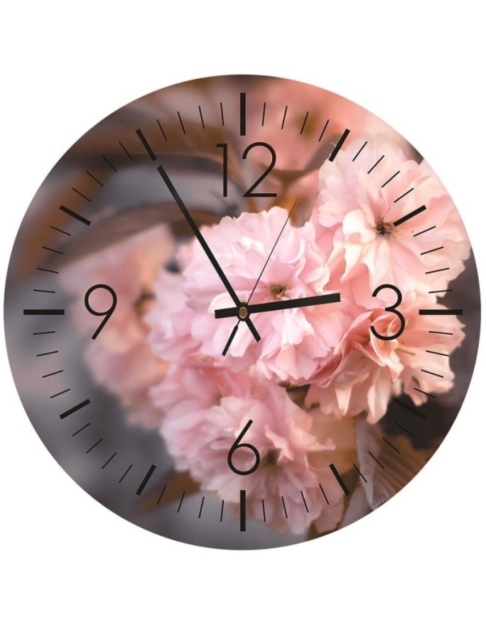 Wall clock Cherry blossom -...