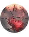 Wall clock - Chinese water lily - Doreen Albrecht | FEEBY