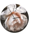 Wall clock - White Rose - Doreen Albrecht | FEEBY