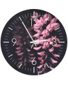 Wall clock - Pink acacia - Doreen Albrecht | FEEBY