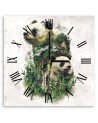 Wall clock - Pandas and bamboos - Biggers | FEEBY
