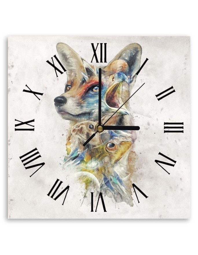 Wall clock - Forest animals in the form of a fox - Biggers | FEEBY