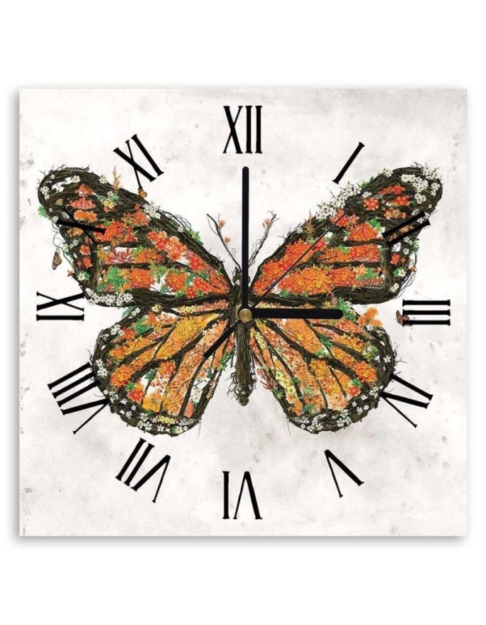 Wall clock Butterfly made...