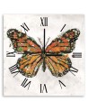 Wall clock - Butterfly made of flowers - Biggers | FEEBY