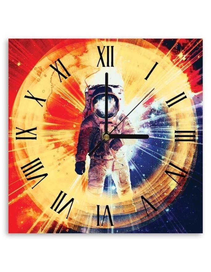 Wall clock - Astronaut in a colourful abyss - Biggers | FEEBY