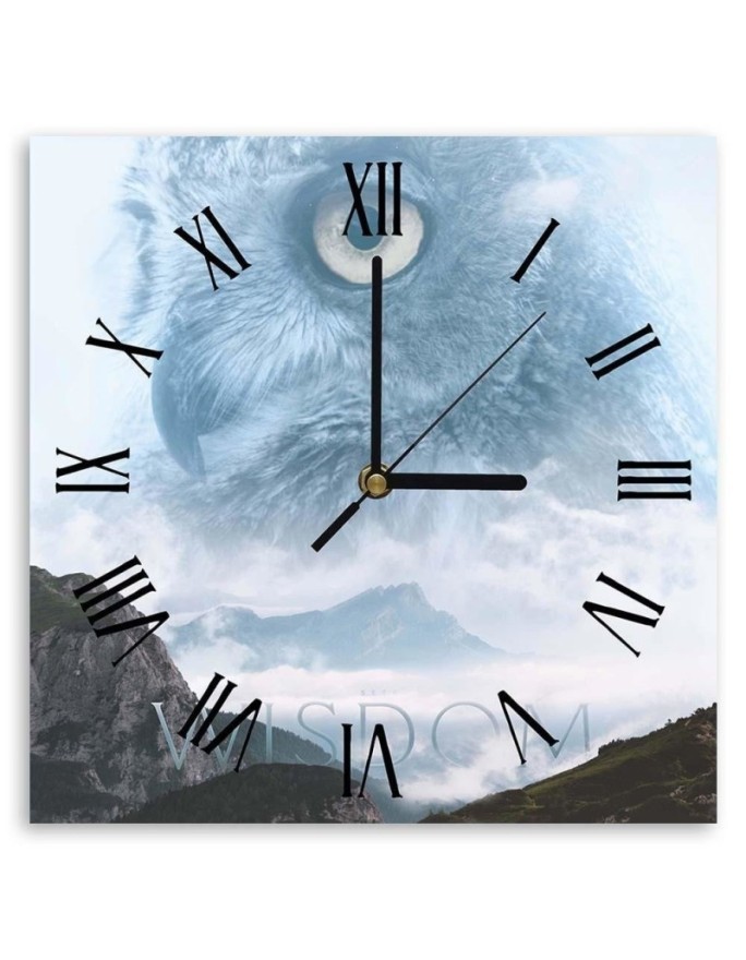 Wall clock - A bird in the reflection of the sky - Biggers | FEEBY