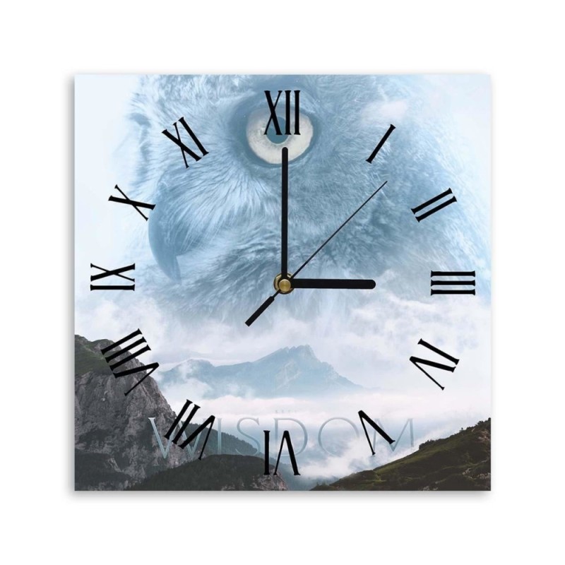 Wall clock - A bird in the reflection of the sky - Biggers | FEEBY