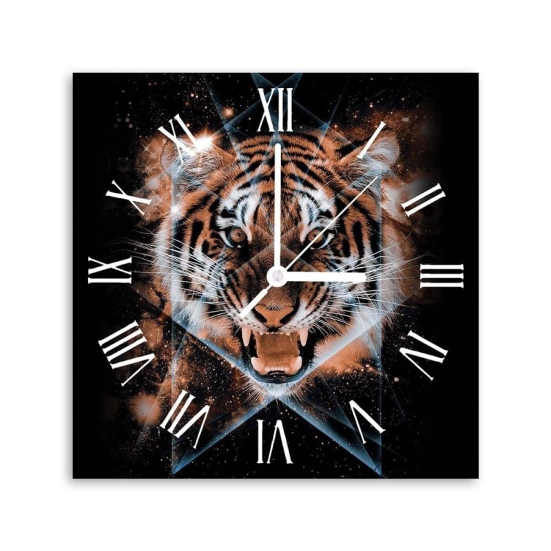 Wall clock - Tiger in space - Biggers | FEEBY
