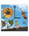 Wall clock - Woman ironing on roof, surrealism - Lili Chartrand | FEEBY
