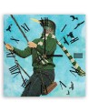 Wall clock - Man with a bird's head on a swing - Lili Chartrand | FEEBY
