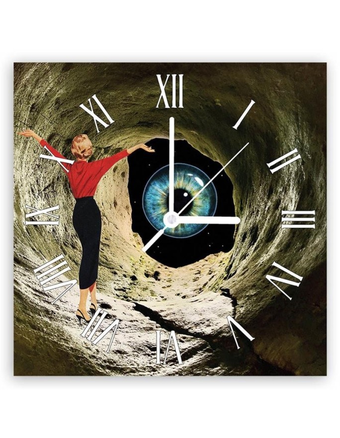 Wall clock - Woman in a magic tunnel - Lili Chartrand | FEEBY