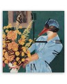 Wall clock - Woman with bird's head and vase - Lili Chartrand | FEEBY