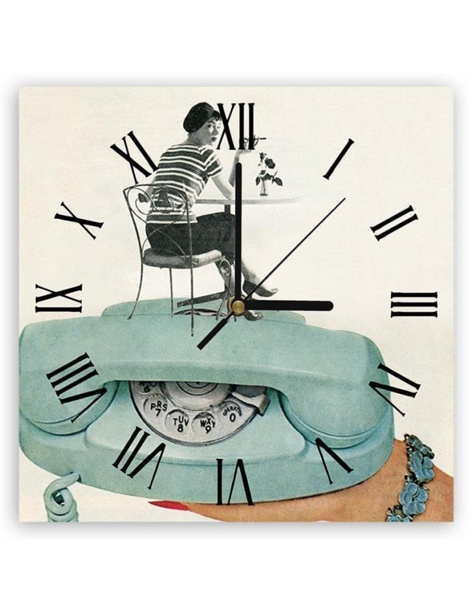 Wall clock - Phone in the palm of your hand - Lili Chartrand | FEEBY